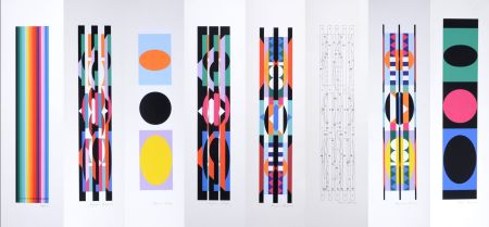 シルクスクリーン Agam - +-X9 Suite, 1977 - Hand-signed