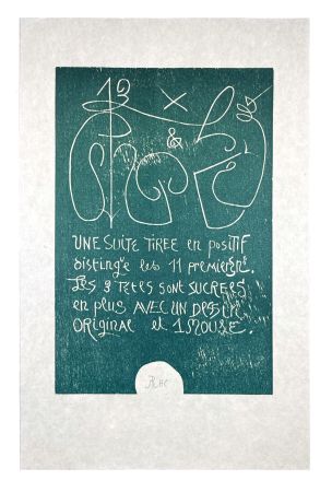 木版 Müller - 13 FOIS ELLE ET MOI - COLOPHON I