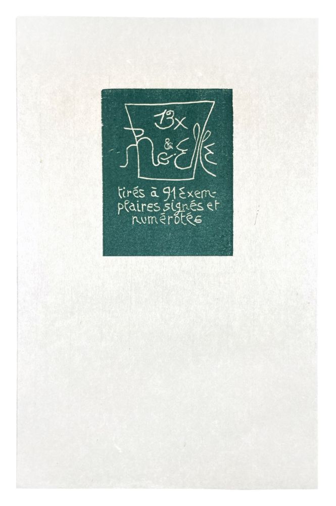 木版 Müller - 13 FOIS ELLE ET MOI - COLOPHON II