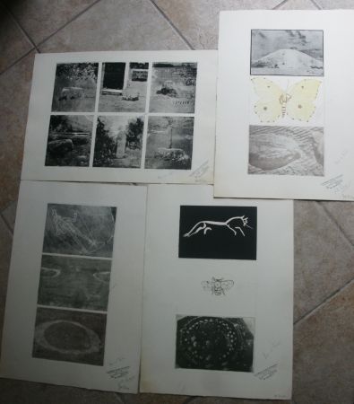 彫版 Tilson - 15 prints on four sheets, 1 hand coloured