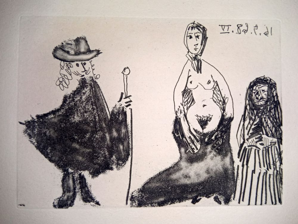 エッチング Picasso - 16 May 1968 IV