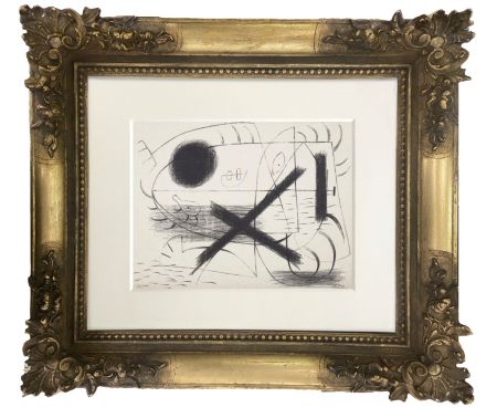 リトグラフ Miró - 1 (First Lithographic piece ever known)