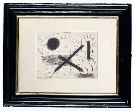 リトグラフ Miró - 1 (First work on paper piece ever known)
