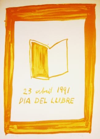 リトグラフ Hernandez Pijuan -  23 avril 1991 Dia del llibre