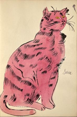 リトグラフ Warhol - 25 Cats Name[d] Sam and One Blue Pussy, IV.56B