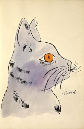 リトグラフ Warhol - 25 Cats Name[d] Sam and One Blue Pussy, IV.57B