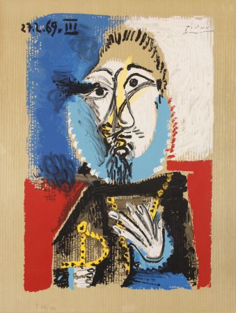 リトグラフ Picasso -  27.3.69 III
