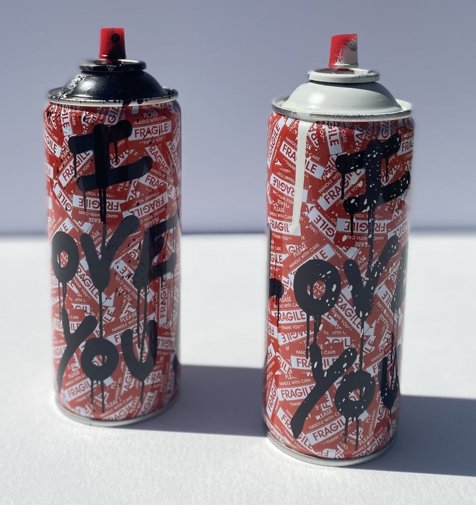 技術的なありません Mr. Brainwash - 2 I Love You Spray Cans