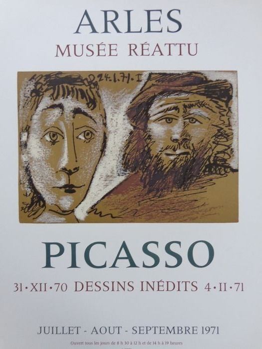掲示 Picasso - 31-XII-70 DESSINS INEDITS 4-11-71