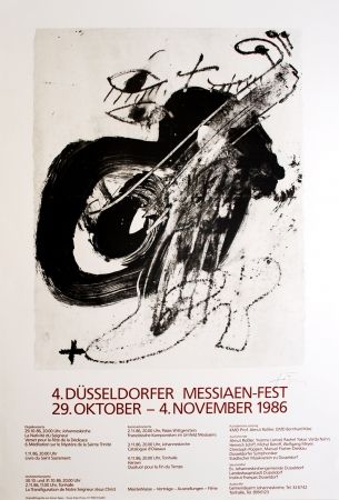 リトグラフ Tàpies - 4. Düsseldorfer Messaien-Fest