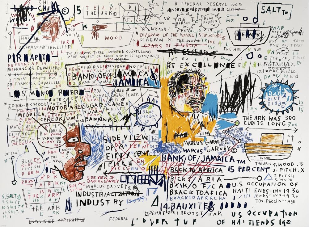シルクスクリーン Basquiat - 50 Cent Piece