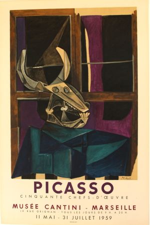リトグラフ Picasso - 50  Chefs   D'oeuvres  Musee Cantini