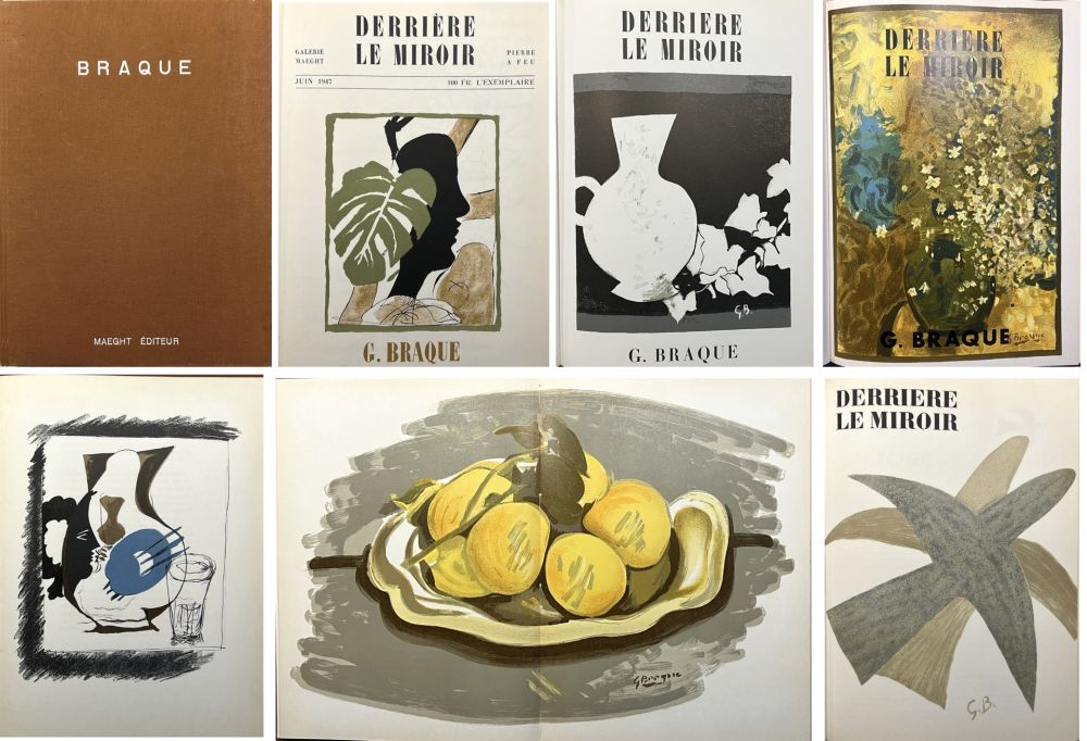 挿絵入り本 Braque - 5 DERRIÈRE LE MIROIR BRAQUE. 12 LITHOGRAPHIES (1947-1956)