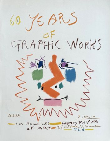 リトグラフ Picasso - 60 years of graphic works - Los Angeles County Museum