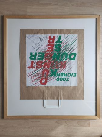 シルクスクリーン Beuys - 7000-Eichen-Tüte, 1982. 