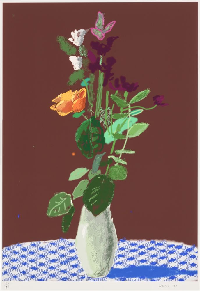 多数の Hockney - 7th March 2021, More Flowers on a Table