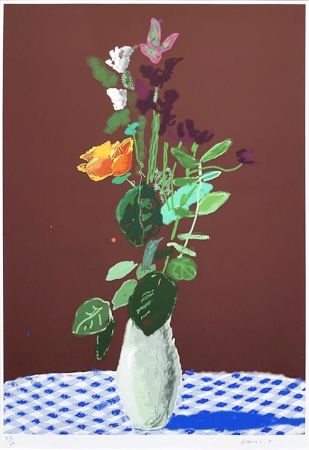 技術的なありません Hockney - 7th March 2021, More Flowers on a Table