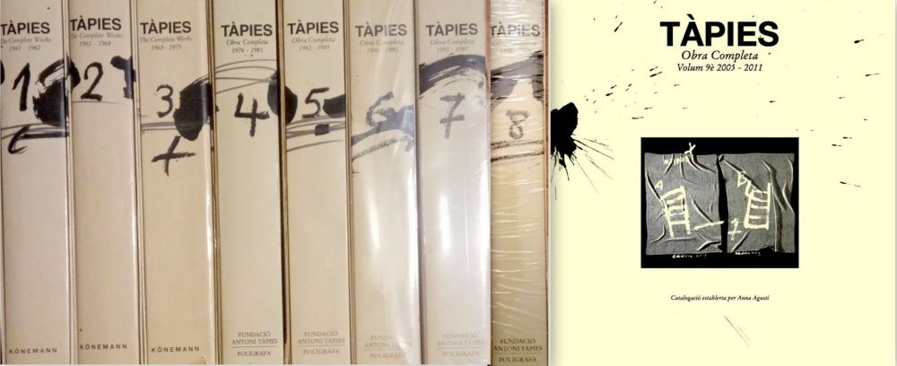 挿絵入り本 Tàpies - 9 Volumes - Tàpies - Complet Work - Catalogue raisonné of Paintings 1943 - 2011
