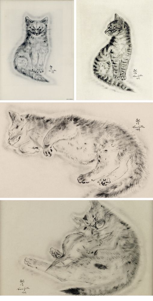 挿絵入り本 Foujita - A BOOK OF CATS. being Twenty Drawings by Foujita. New York 1930