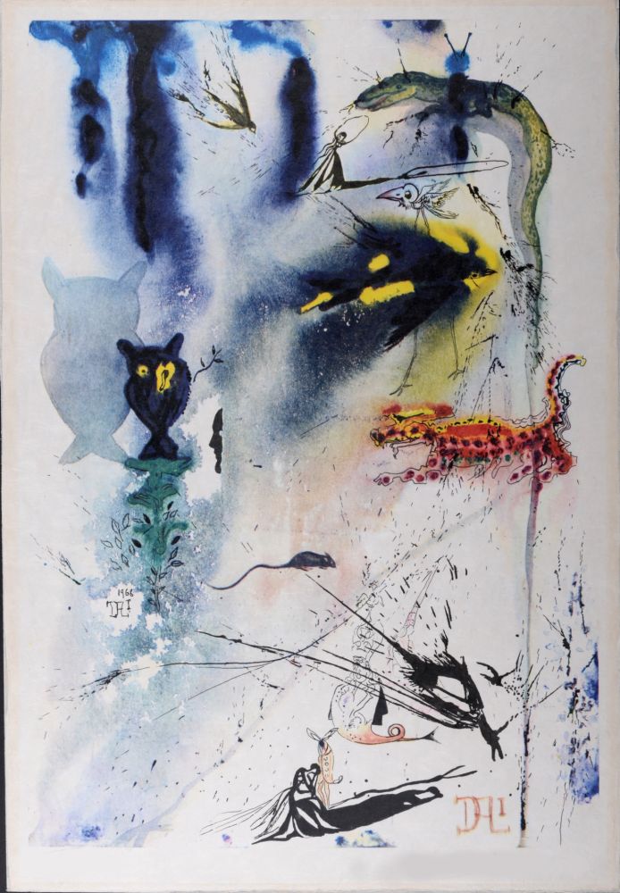 輪転グラビア印刷 Dali - A Caucus Race and a Long Tale, 1969