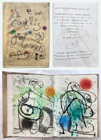 挿絵入り本 Miró - A. de Monluc, ILIAZD et MIRÓ : LE COURTISAN GROTESQUE, avec 15 gravures originales (1974)