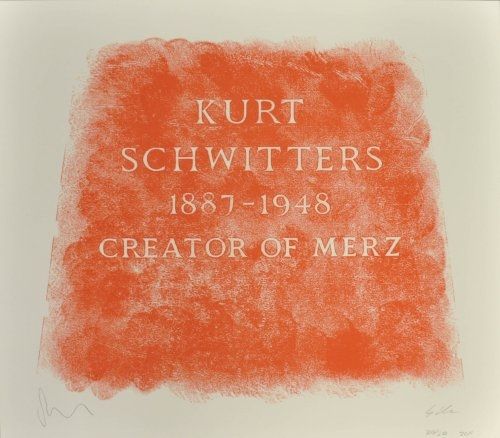 リトグラフ Myles - A History of Type Design / Kurt Schwitters, 1887-1948 (Ambleside, England)