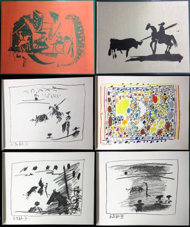 挿絵入り本 Picasso - A LOS TOROS avec Picasso. 4 lithographies originales (1961)