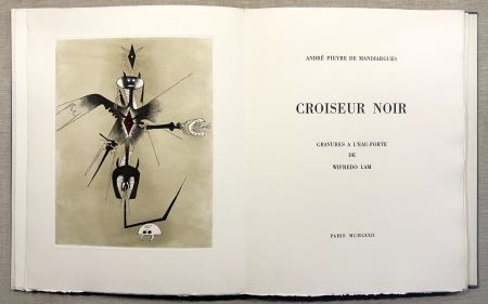 挿絵入り本 Lam - A. Pieyre de Mandiargues. CROISEUR NOIR. Avec 6 eaux-fortes de Lam et suite signée complète (1972)