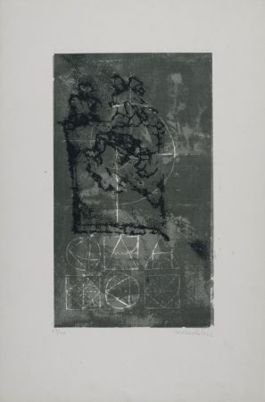 リトグラフ Bertholo - Abstract Composition, 1962 - Hand-signed!