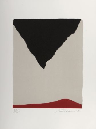 リトグラフ Santomaso - Abstract Composition, 1972 - Hand-signed
