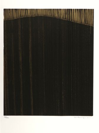 リトグラフ Bergmann - Abstract Composition, 1974 - Hand-signed