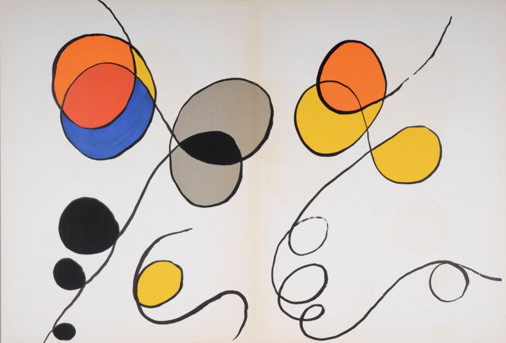 リトグラフ Calder - Abstract composition (B), 1968