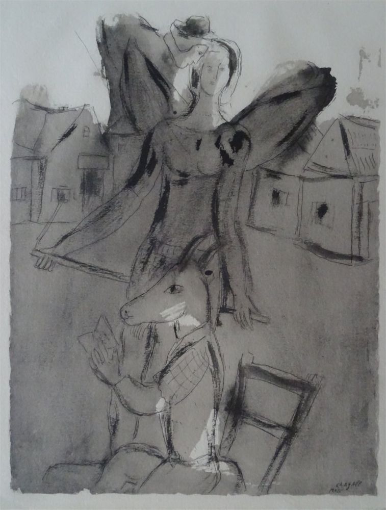 ステンシル Chagall (After) - Acrobate Aile