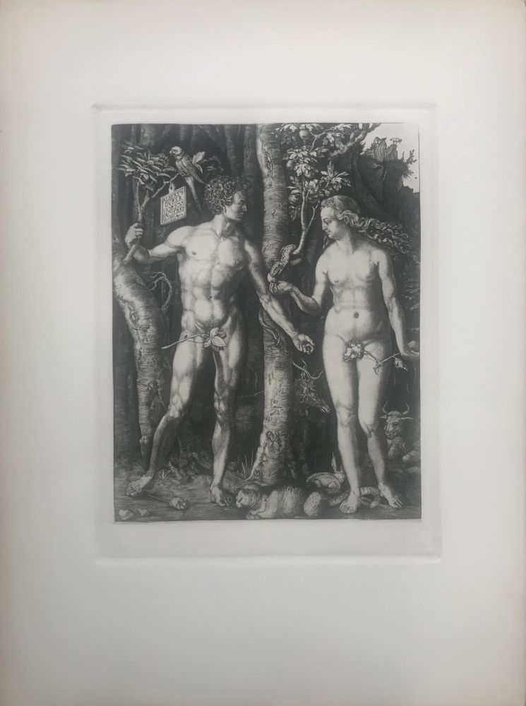 エッチング Durer - Adam & Eve