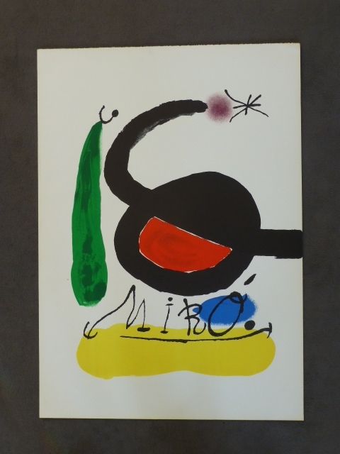 リトグラフ Miró - Affiche avant la lettre pour DLM 164/165