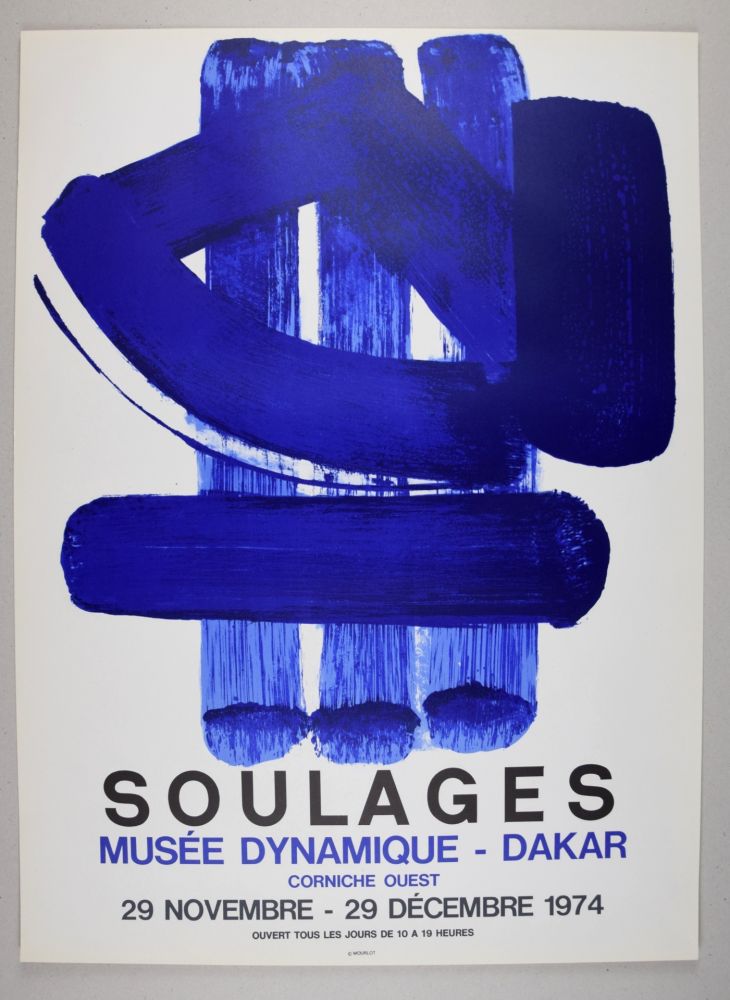 リトグラフ Soulages - AFFICHE DAKAR