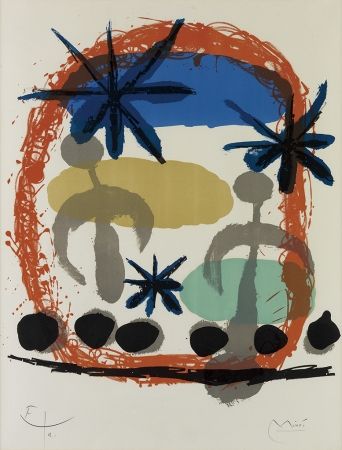 リトグラフ Miró - Affiche De l'Exposition Constellations