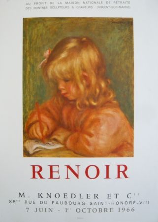 掲示 Renoir - Affiche d'exposition