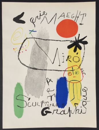 リトグラフ Miró - Affiche d’Exposition Galerie Maeght