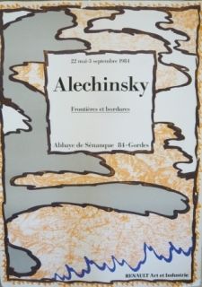 掲示 Alechinsky - Affiche exposition Abbaye de Sénanque