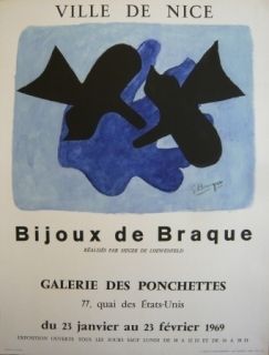 掲示 Braque - Affiche exposition Bijoux de Braque
