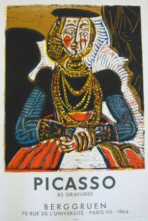 掲示 Picasso - Affiche exposition galerie Berggruen Mourlot