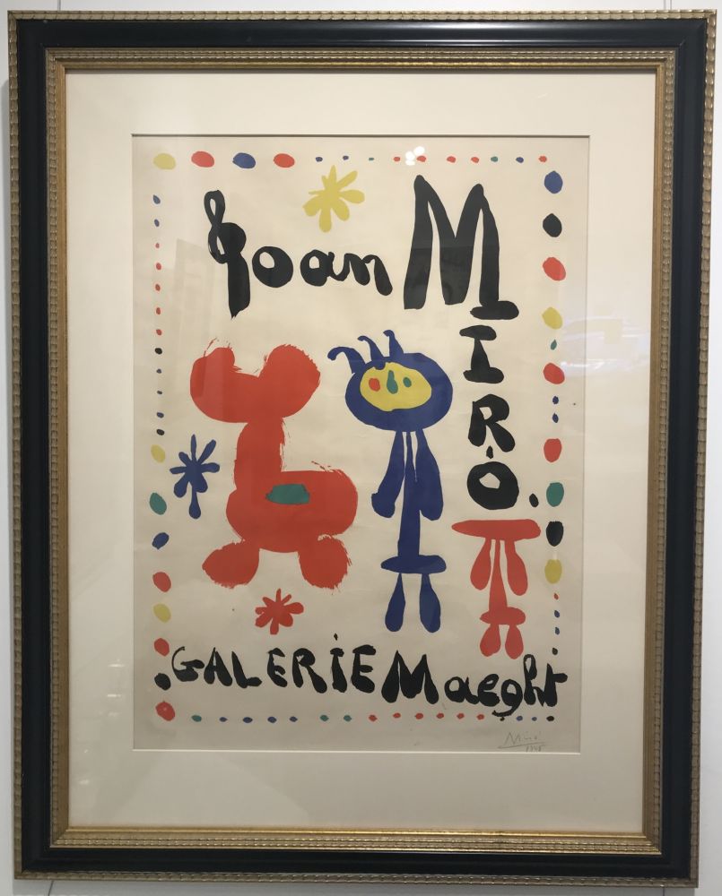 リトグラフ Miró - Affiche Exposition (Galerie Maeght)