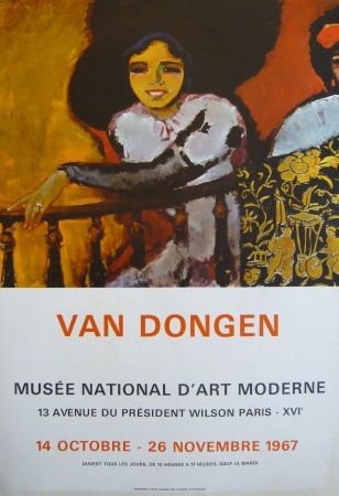 掲示 Van Dongen - Affiche exposition Musée d'art moderne