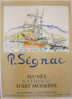 掲示 Signac - Affiche exposition Musée d'art moderne
