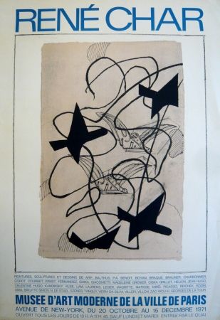 掲示 Braque - Affiche exposition René Char