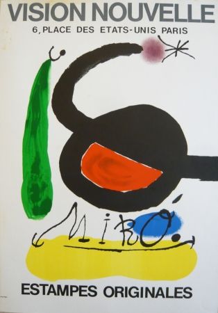 掲示 Miró - Affiche exposition Vision nouvelle