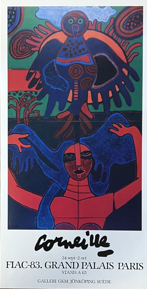オフセット Corneille - Affiche FIAC 1983