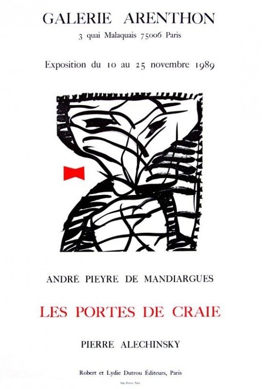 掲示 Alechinsky - Affiche LES PORTES DE CRAIE Arenthon