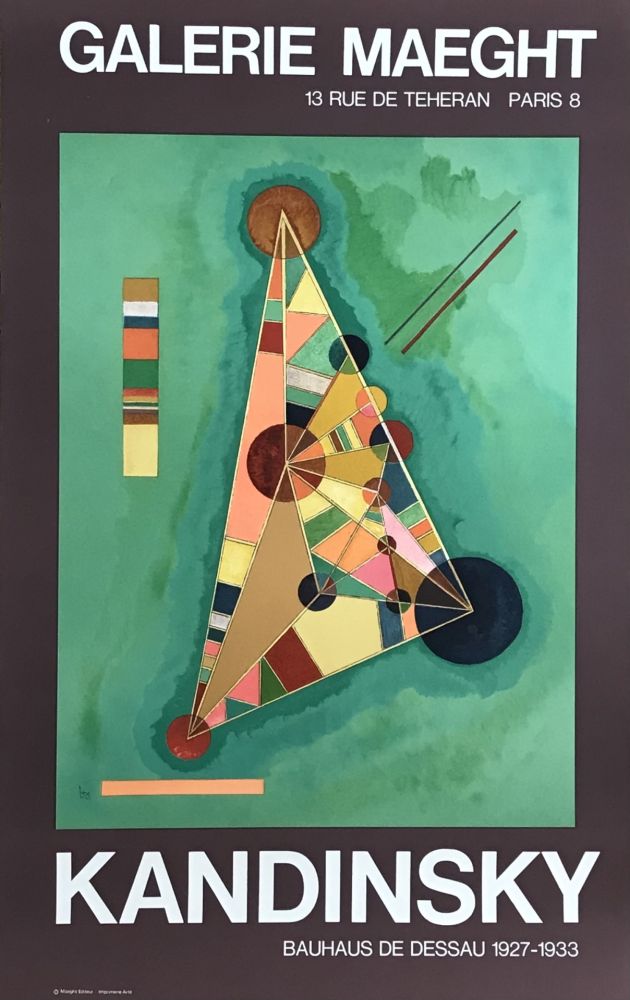 リトグラフ Kandinsky - Affiche lithographique d'exposition